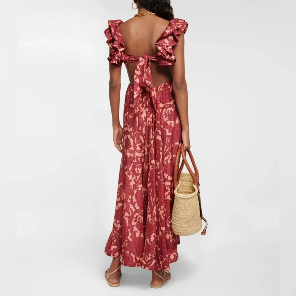 Zimmermann Elegant Silk Floral Maxi Dress - Picture 3 of 9